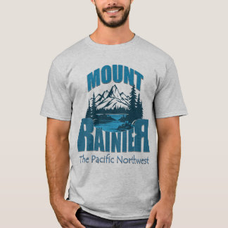 アドベンチャータイポグラフィー マウントレイナー | ワードアートデザイン Tシャツ