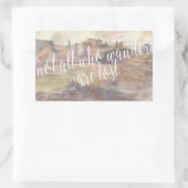 アドベンチャータイポグラフィIV 長方形シール (バッグ)