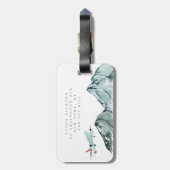 アドベンチャータイムパーソナライズされた飛行機旅行 ラゲッジタグ (裏面縦)