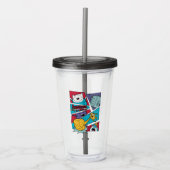 アドベンチャータイム |アクションパネルのグラフィック アクリルタンブラー (正面)