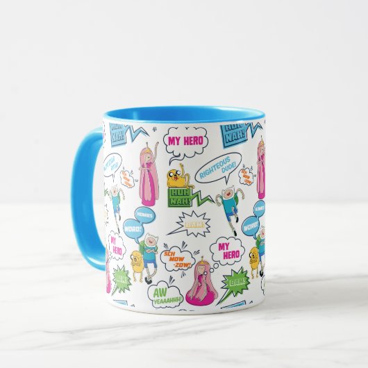 アドベンチャータイム |キャラクターコールアウトパターン マグカップ (正面左)