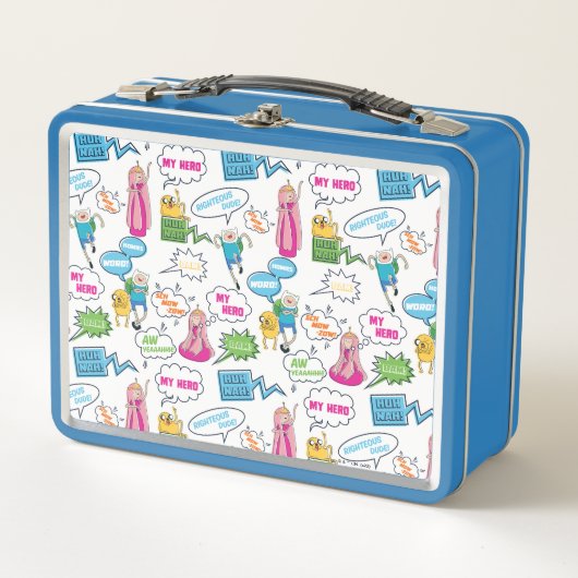 アドベンチャータイム |キャラクターコールアウトパターン メタルランチボックス (正面)