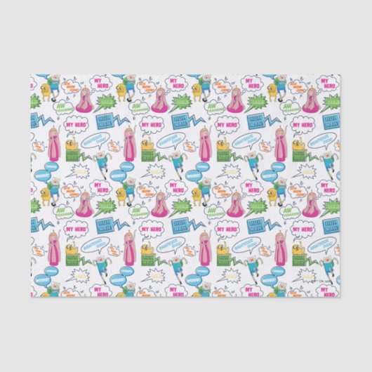 アドベンチャータイム |キャラクターコールアウトパターン 薄葉紙 (正面)