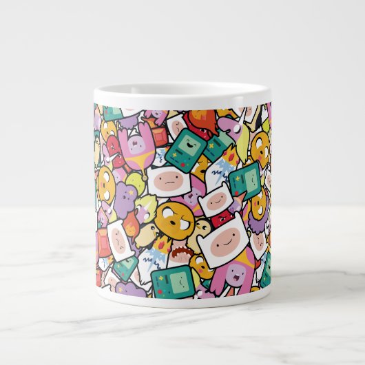 アドベンチャータイム |キャラクタートスパターン ジャンボコーヒーマグカップ (正面)