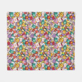 アドベンチャータイム |キャラクタートスパターン フリースブランケット (正面(横))