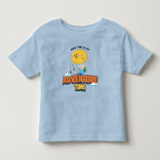 アドベンチャータイム |ジェイクがフィンTシャツを着て浮いている トドラーTシャツ