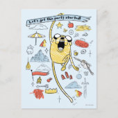 アドベンチャータイム | "パーティー" Jake Sketch ポストカード (正面)