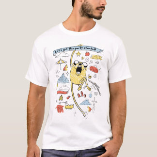 アドベンチャータイム | "パーティー" Jake Sketch Tシャツ