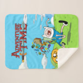 アドベンチャータイム |フィンのバックパックアドベンチャーギア シェルパブランケット (正面(横))