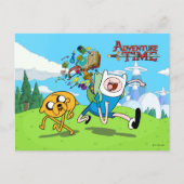 アドベンチャータイム |フィンのバックパックアドベンチャーギア ポストカード (正面)