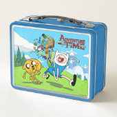 アドベンチャータイム |フィンのバックパックアドベンチャーギア メタルランチボックス (裏面)