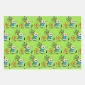 アドベンチャータイム |フィンのバックパックアドベンチャーギア ラッピングペーパーシート (正面)