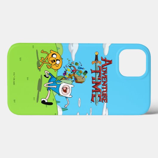 アドベンチャータイム |フィンのバックパックアドベンチャーギア Case-Mate iPhoneケース (裏面 (横))