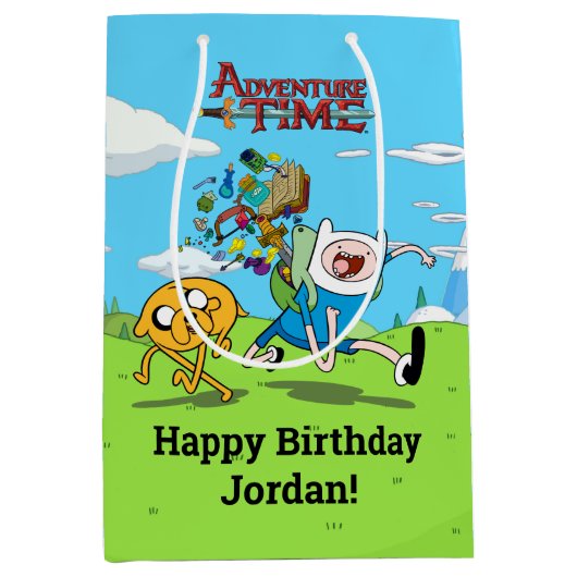 アドベンチャータイム |フィンズバックパックアドベンチャーギア ミディアムペーパーバッグ (正面)