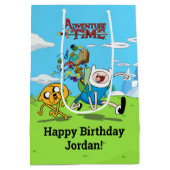 アドベンチャータイム |フィンズバックパックアドベンチャーギア ミディアムペーパーバッグ (裏面)