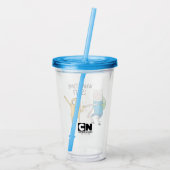 アドベンチャータイム |フィン&ジェイク拳バンプ アクリルタンブラー (裏面)