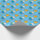 アドベンチャータイム |フィン&ジェイク拳バンプ ラッピングペーパー (角)