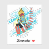 アドベンチャータイム |レモングラブは「受け入れられません」 シール (シート)