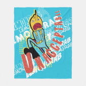 アドベンチャータイム |レモングラブ「受け入れ不可」 フリースブランケット (正面)