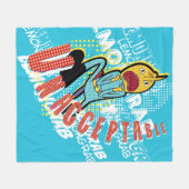 アドベンチャータイム |レモングラブ「受け入れ不可」 フリースブランケット (正面(横))