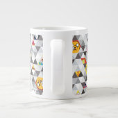 アドベンチャータイム |三角形のキャラクターパターン ジャンボコーヒーマグカップ (裏面)