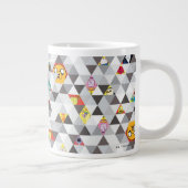 アドベンチャータイム |三角形のキャラクターパターン ジャンボコーヒーマグカップ (右)