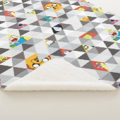 アドベンチャータイム |三角形キャラクターパターン シェルパブランケット (3/4)