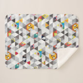 アドベンチャータイム |三角形キャラクターパターン シェルパブランケット (正面(横))