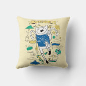 アドベンチャータイム | "代数的"フィンスケッチ クッション (裏面)