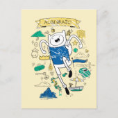 アドベンチャータイム | "代数的"フィンスケッチ ポストカード (正面)