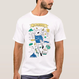 アドベンチャータイム | "代数的"フィンスケッチ Tシャツ