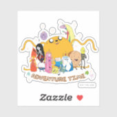 アドベンチャータイム |大きなジェイクグループグラフィック シール (シート)