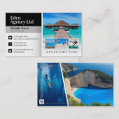 アドベンチャータイム |観光 |旅行代理店 名刺 (正面/裏面)