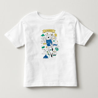 アドベンチャータイム | "Algeic"フィンスケッチTシャツ トドラーTシャツ