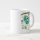 アドベンチャータイム | "Awesomatude" BMOスケッチ ジャンボコーヒーマグカップ (正面右)