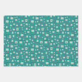 アドベンチャータイム | BMOパターン ラッピングペーパーシート (正面)