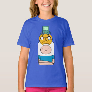 アドベンチャータイム | BMO、Jake、およびFinn Tシャツ