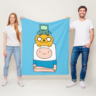 アドベンチャータイム | BMO、Jake、Finn フリースブランケット