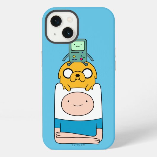 アドベンチャータイム | BMO、Jake、Finn iPhoneケース (裏面)