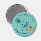 アドベンチャータイム | Finn & Jake 遊 With BMO マグネット (正面/裏面)