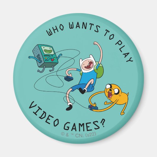 アドベンチャータイム | Finn & Jake 遊 With BMO マグネット (正面)