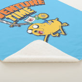 アドベンチャータイム | Finn Riding Jake シェルパブランケット (3/4)