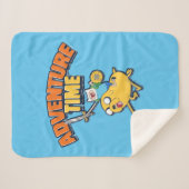 アドベンチャータイム | Finn Riding Jake シェルパブランケット (正面(横))