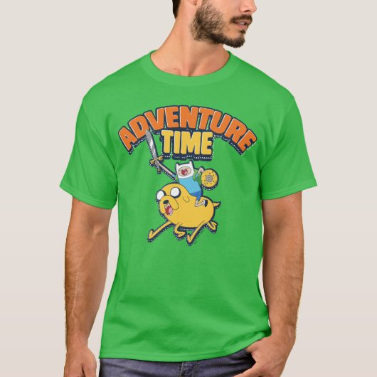 アドベンチャータイム | Finn Riding Jake Tシャツ (正面)