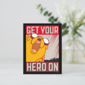 アドベンチャータイム | Jake "ヒーローを獲得" ポストカード (スタンド正面)