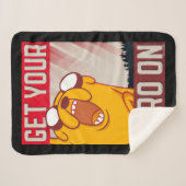 アドベンチャータイム | Jake "英雄を追加" シェルパブランケット (正面(横))