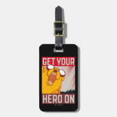 アドベンチャータイム | Jake "英雄を追加" ラゲッジタグ (正面縦)