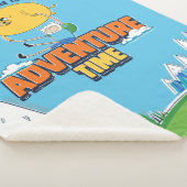 アドベンチャータイム | Jake Floating With Fin シェルパブランケット (3/4)