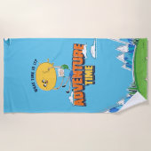 アドベンチャータイム | Jake Floating With Fin ビーチタオル (正面)