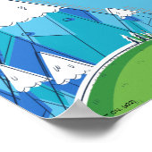 アドベンチャータイム | Jake Floating With Finn ポスター (角)